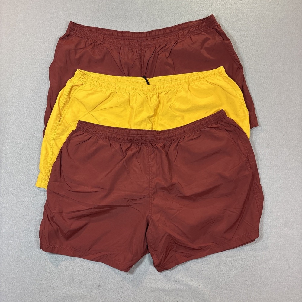 Duluth Trading Co Men 3XL Standard Fit Pull On Shorts Drawstring Nylon Lot of 3